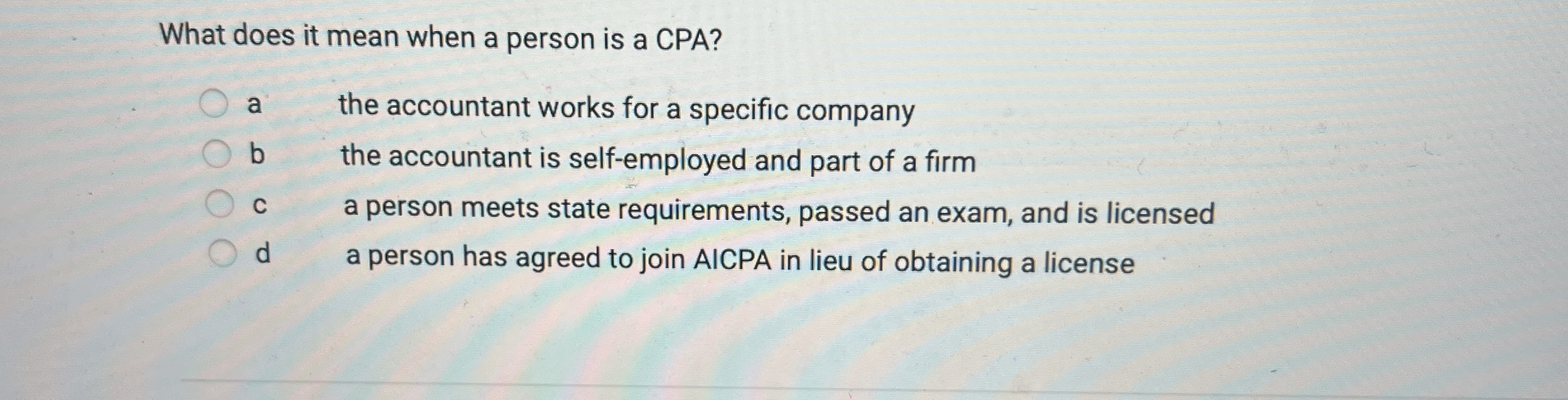  What does it mean when a person is a CPA? a