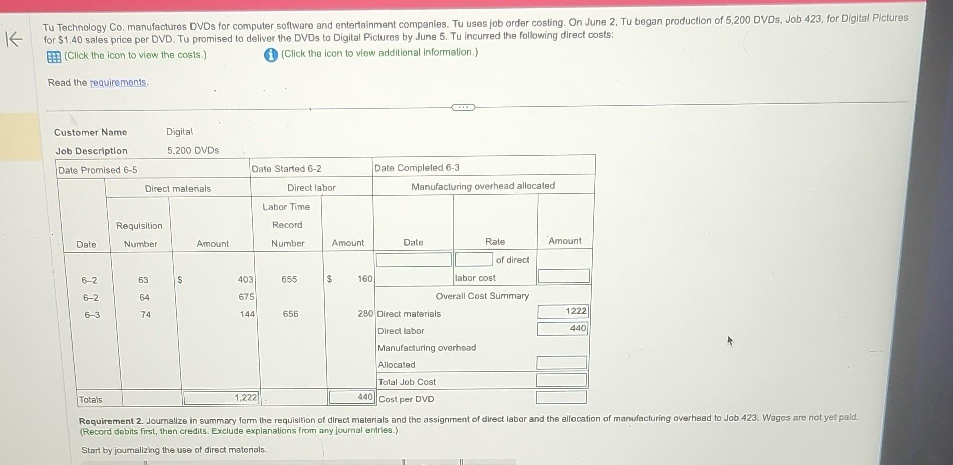 help Tu Technology Co. manufactures DVDs for computer software and entertainment