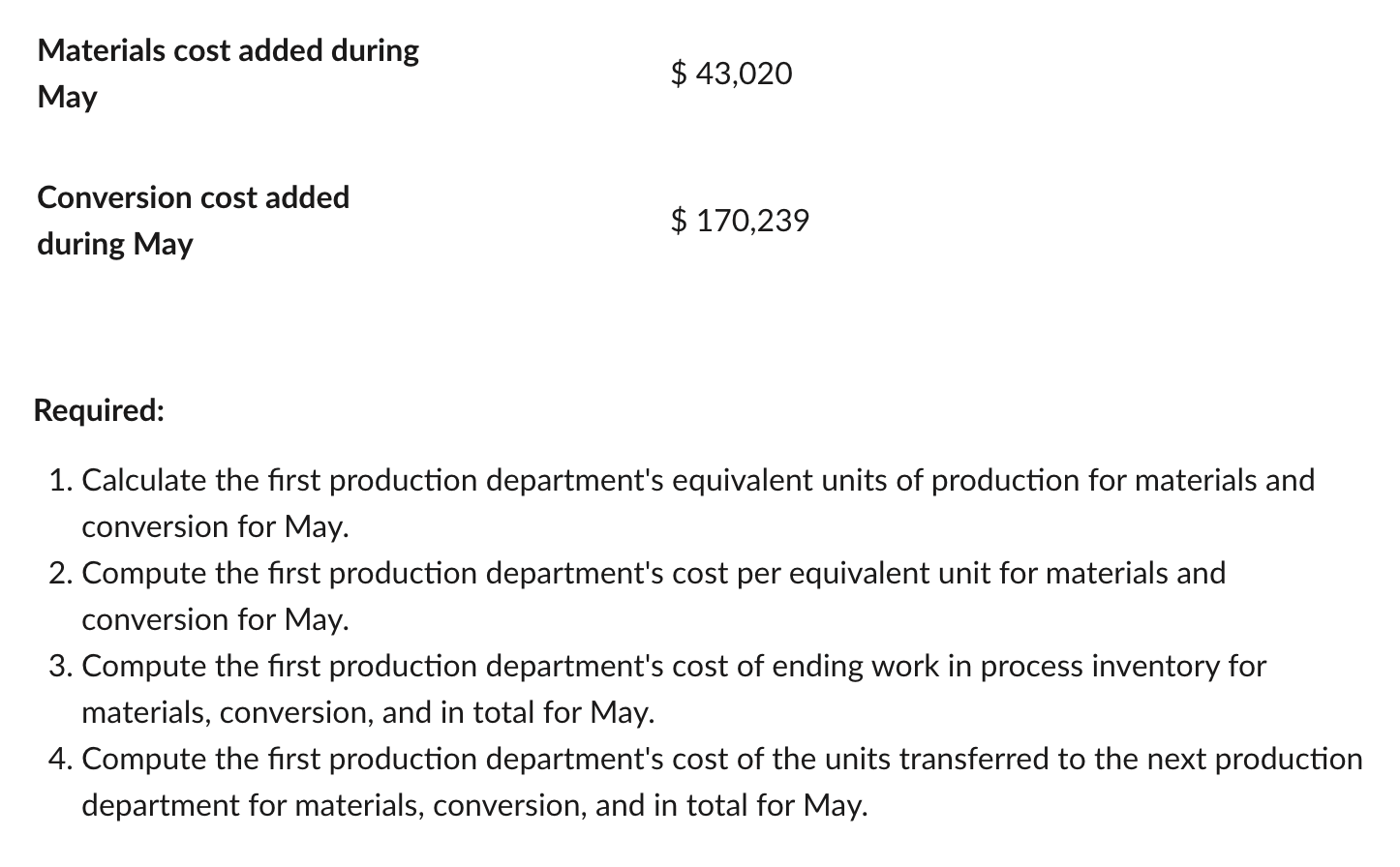 costing system. It produces prefabricated flooring in a series of steps carried