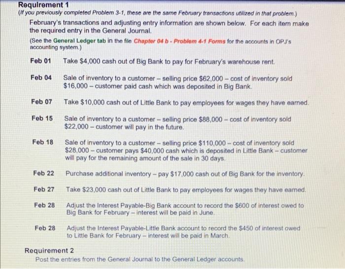  Chapter 4 problem 4-1 please make sure everything sent is solved