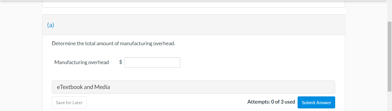 reports the following costs and expenses in May. Determine the total amount