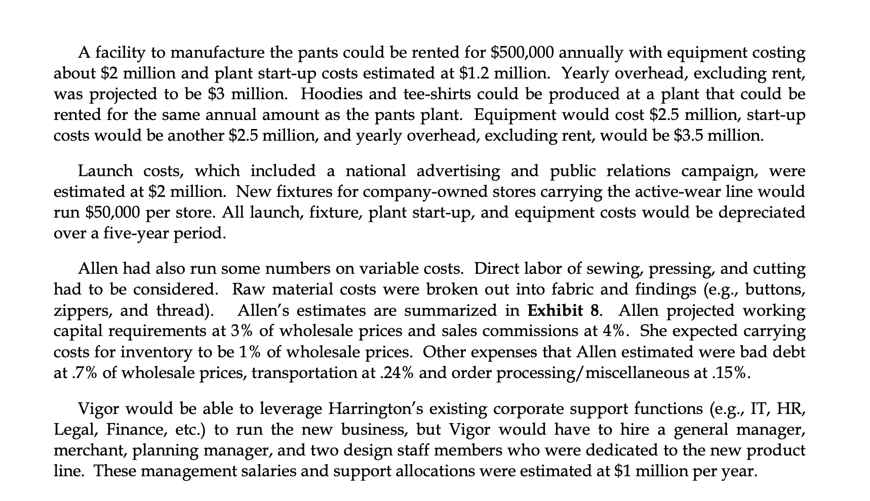 9. Remember the Start-up costs are capitalized (see my lecture video for