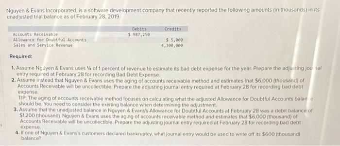 Thank you! Nguyen & Evans Incorporated, is a software development company that