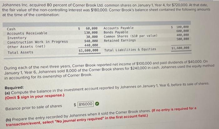  Hi! I need help with part "C" figuring out the balance