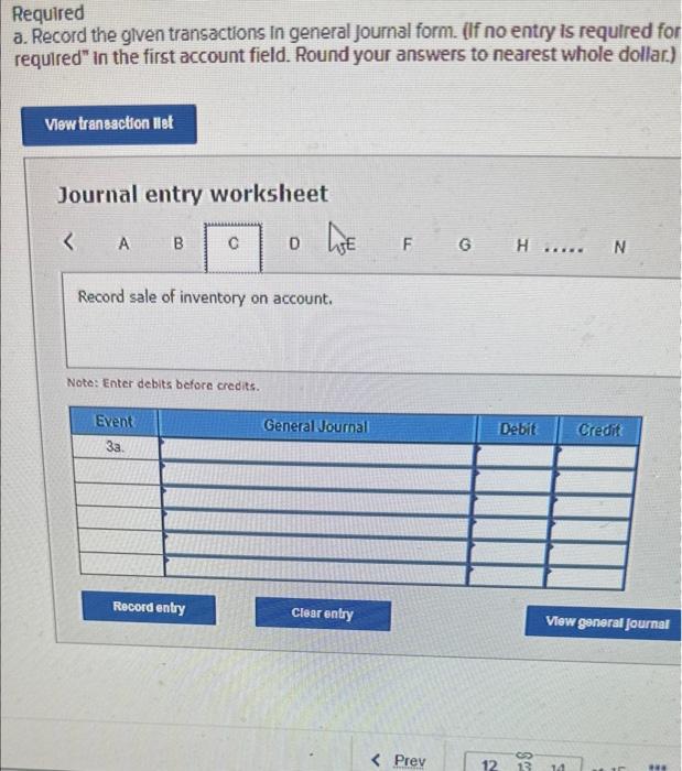 The followng post-closing trial balance was drawn from the accounts of Little