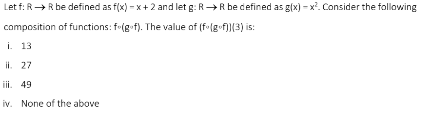  Let f: R -> R be defined as f(x) = x
