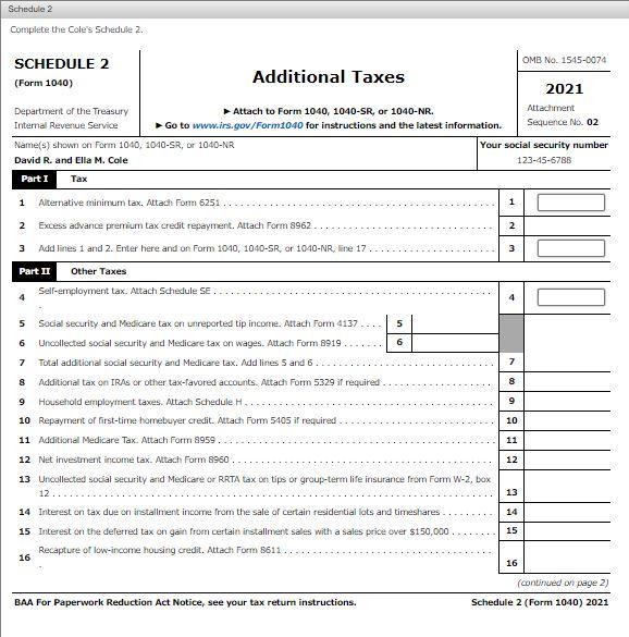 Note: This problem is for the 2021 tax year. David R. and