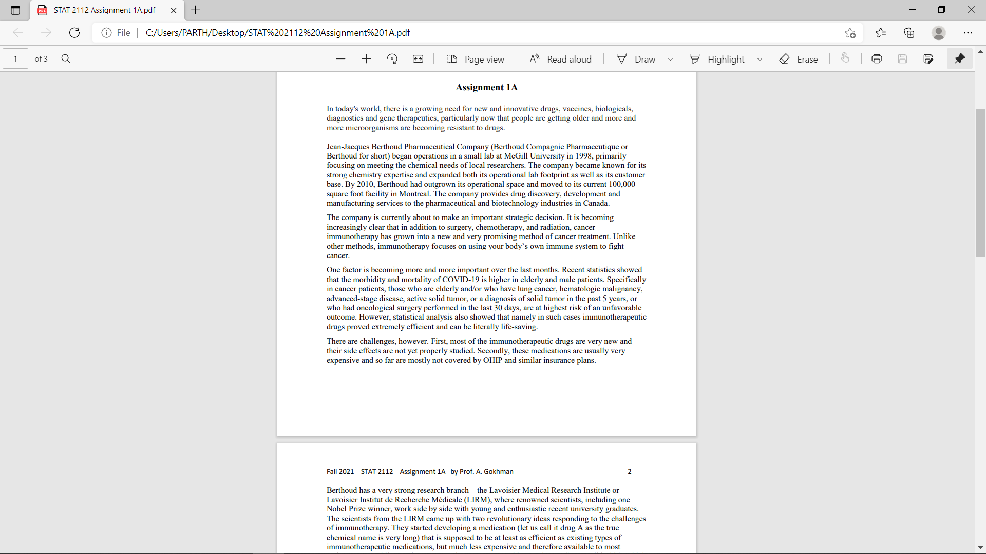  PDE STAT 2112 Assignment 1A.pdf X + X @ File |