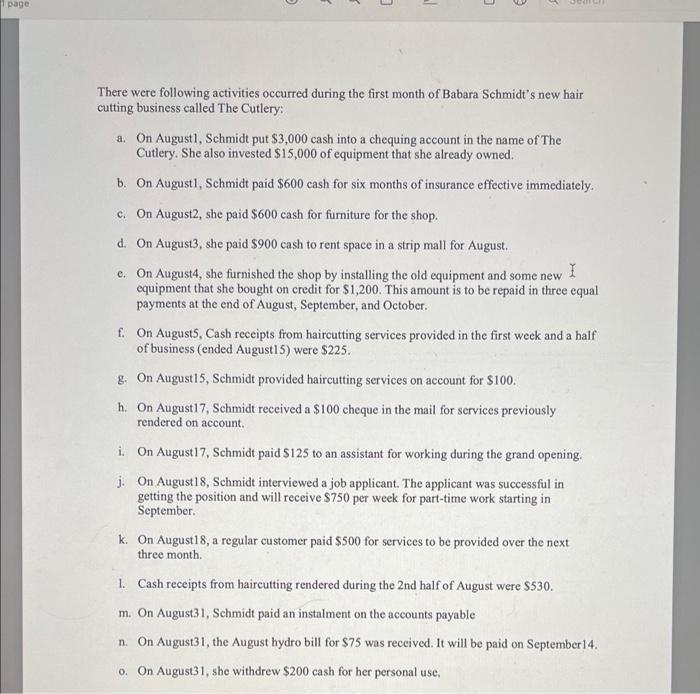 Please write the terms fully using the attached paper. Dont use the