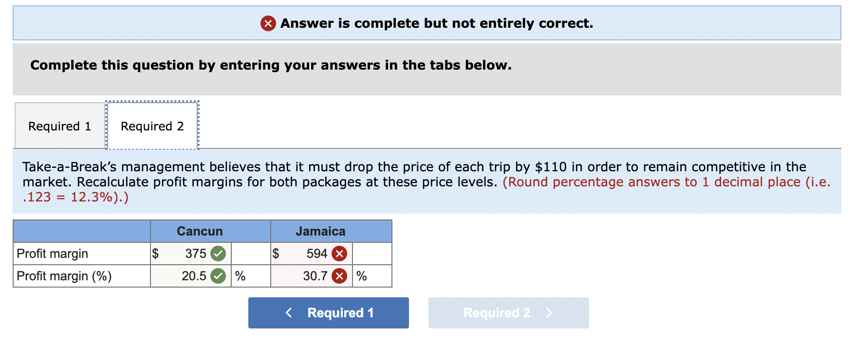 of its packages, a 7-day, 6-night trip to Cancun and a 5-day,