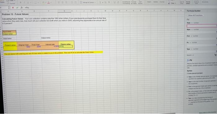 please explain by inserting it numbers into the formula bar if possible