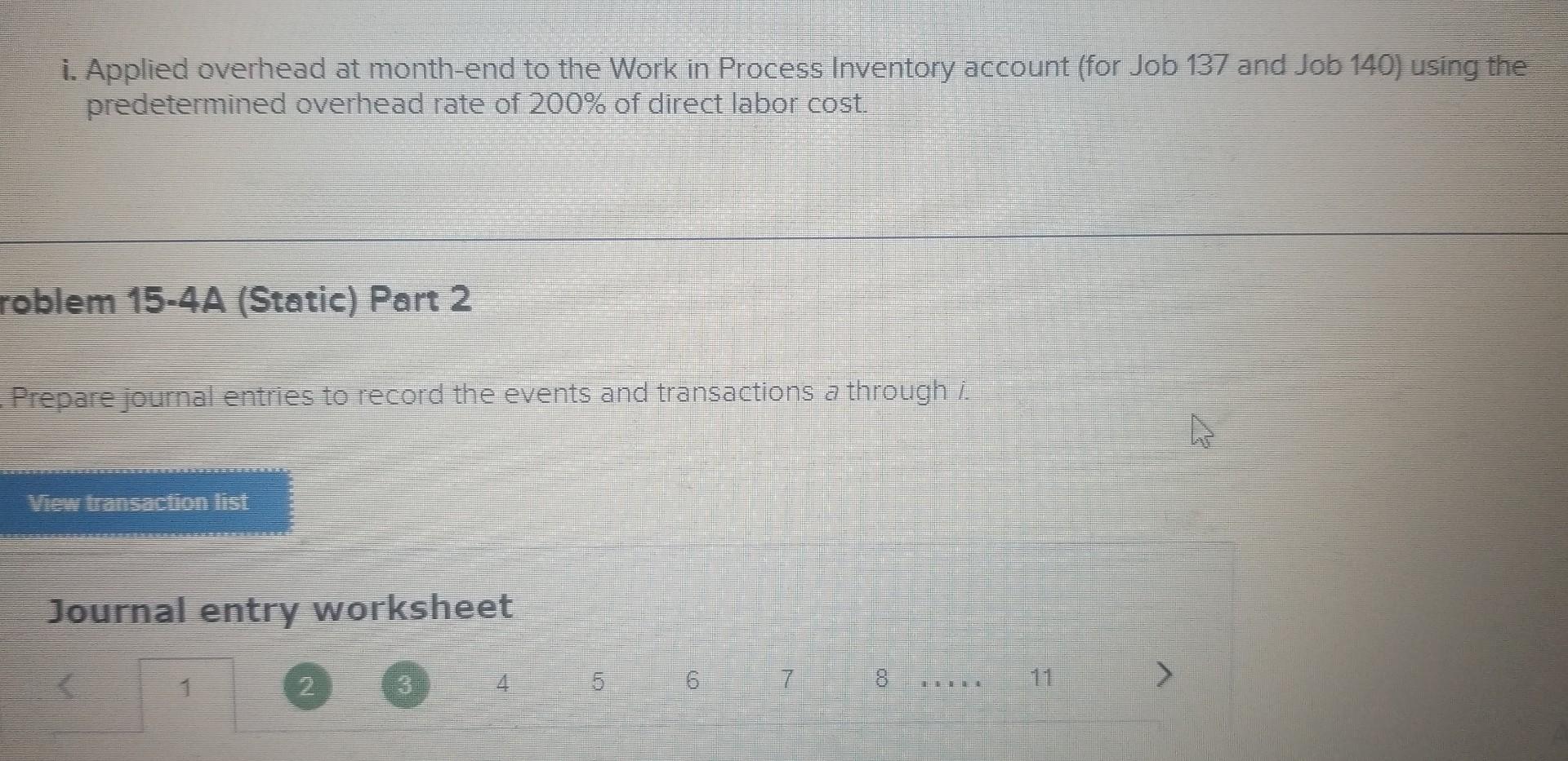 P3 [The following information applies to the questions displayed below.] Watercraft's predetermined