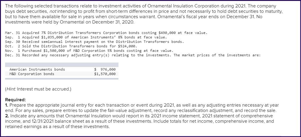 Everything on this is correct except the Income statement is missing