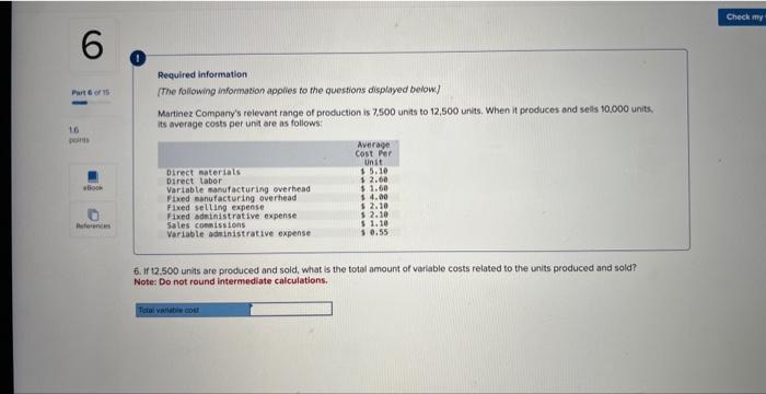 Variable cost per unit sold if 8,000 units are produced and sold?