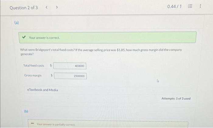 per unit) wrong please answer that part thank you The salespeople at