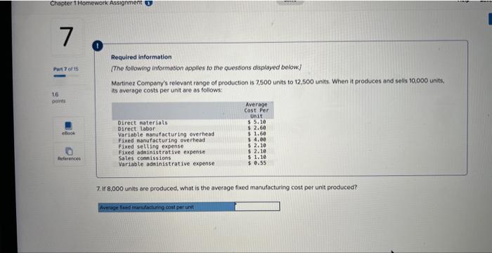 4. Variable cost per unit sold if 12,500 are produced and sold?