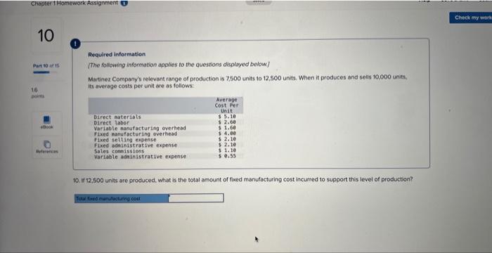 cost per unit if 8,000 units are produced and sold? 8. Average