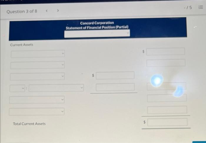 answer is correct Concord Corporation's adjusted trial balance contained the following asset