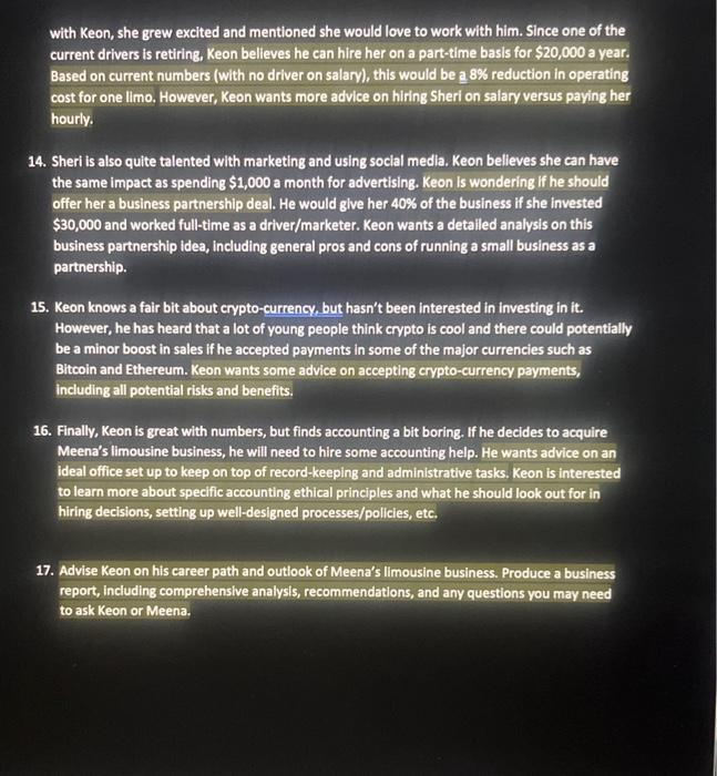 college with a business management degree. Through part-time work and trading stocks,