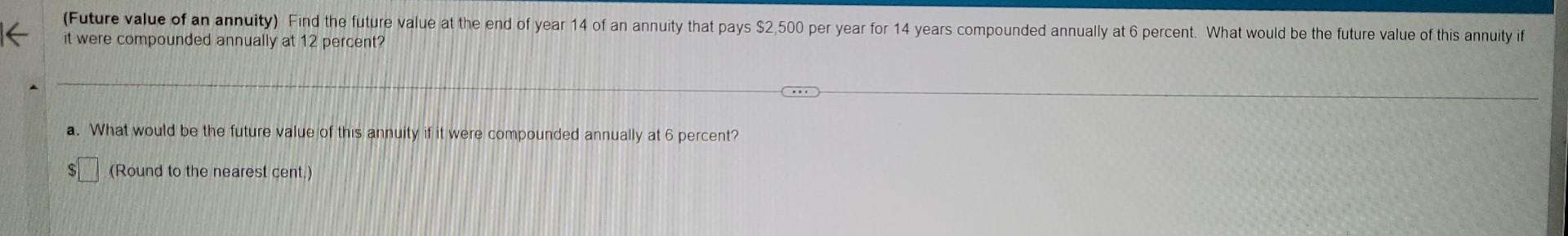 14year annuity future value it were compounded annually at 12 percent?