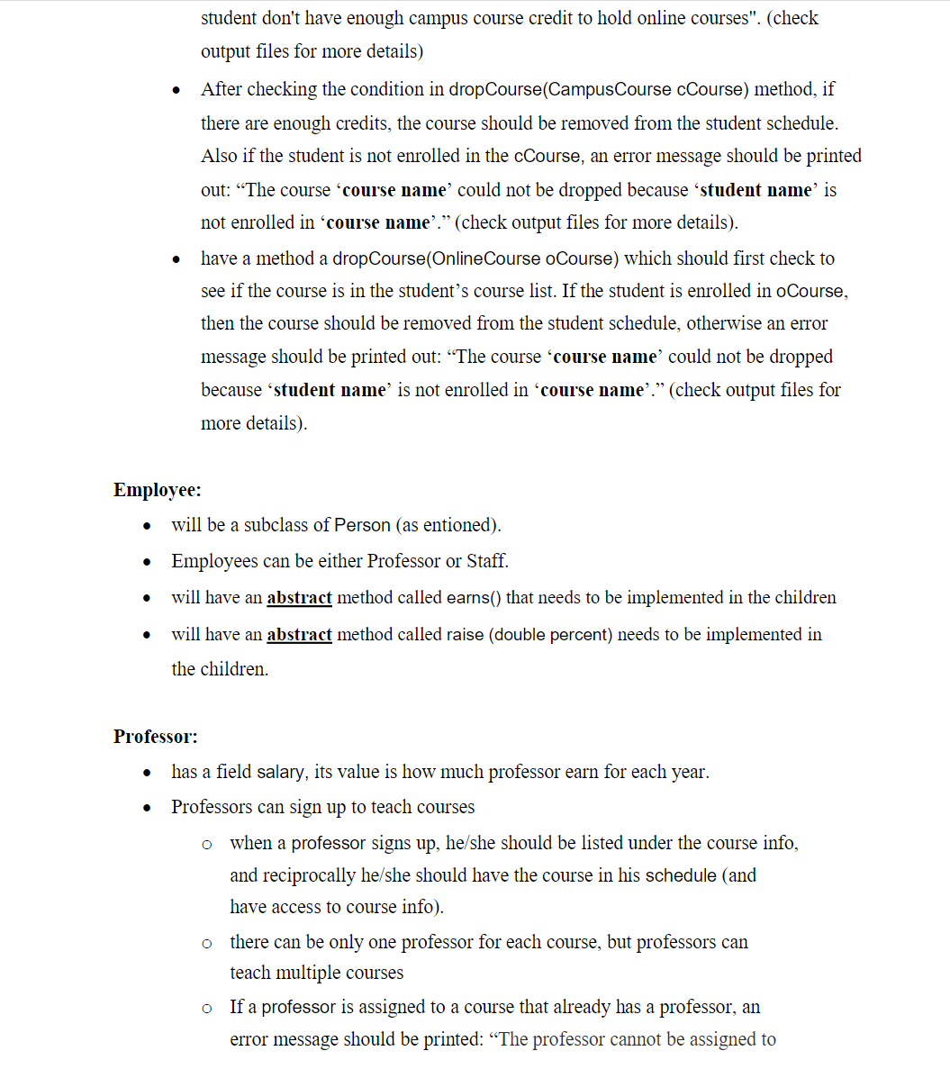 from earlier work for students, professors, classrooms, courses, and departments, which are