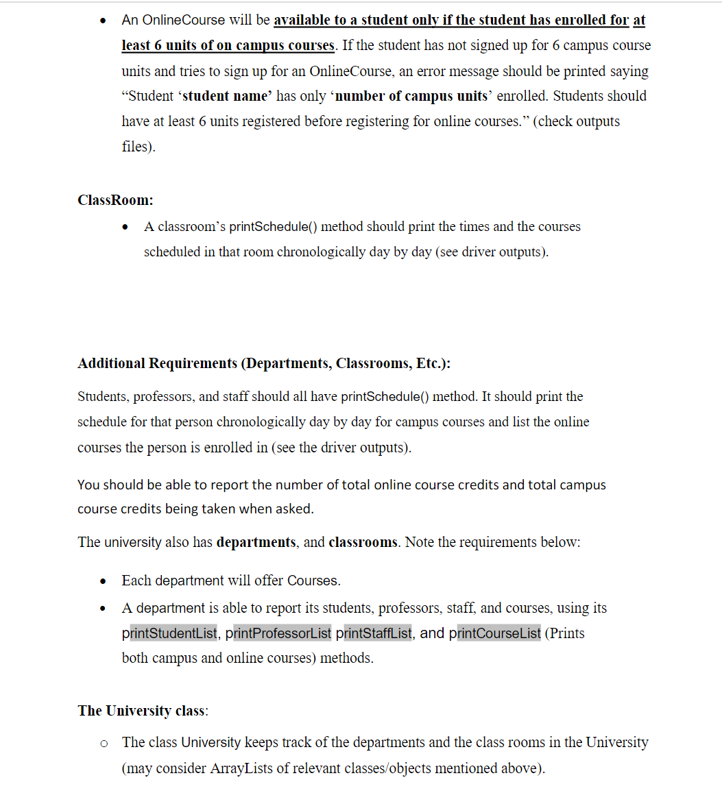 previous assignment, in this assignment (i) we will use inheritance to enhance