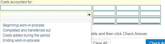 month, 7.000 gallons were completed and transferred to the next department. Ending