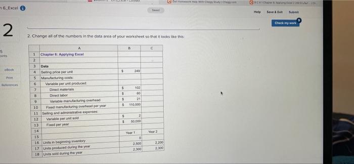 need asap please someone help CSIC 16. Excel Help Save & Edit