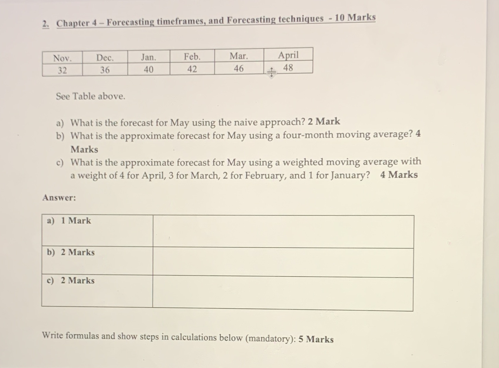  2. Chapter 4 - Forecasting timeframes, and Forecasting techniques - 10