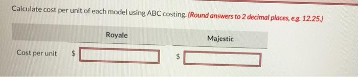 for each model in 2020 was as follows. Royale Majestic $640 $400