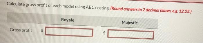 Traditional Costing Direct materials Direct labor ($20 per hour) Manufacturing overhead ($41