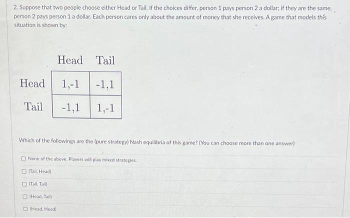 game. Player 1 chooses between Top (T) and Bottom (B), and Player
