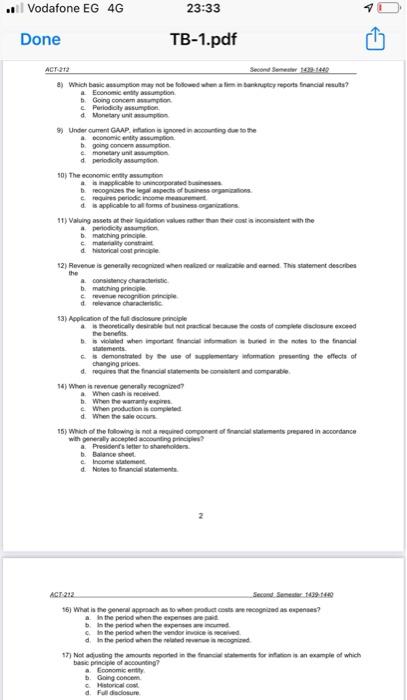 i need only correct choice without explain (Testbank) CHAPTER 1 CONCEPTUAL FRAMEWORK