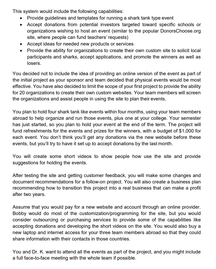 been selected as the project manager for the Global Treps project. You