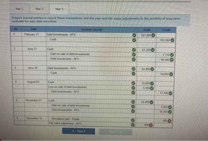  please fixed the wrong answer for me Year 1 Year 2