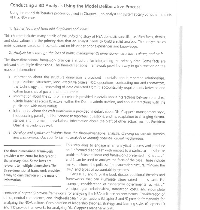  Conducting a 3D Analysis Using the Model Deliberationocess Using the model