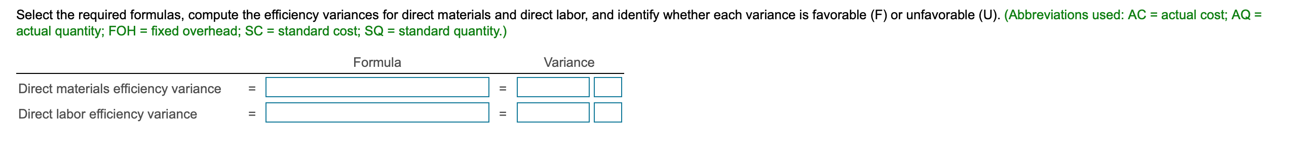 Manufacturing Overhead: Variable (3 minutes @ $0.06 per minute) Fixed (3 minutes