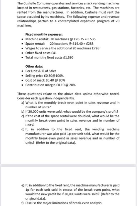 Please give some explain, not only the answer. Thank you! The Cushelle