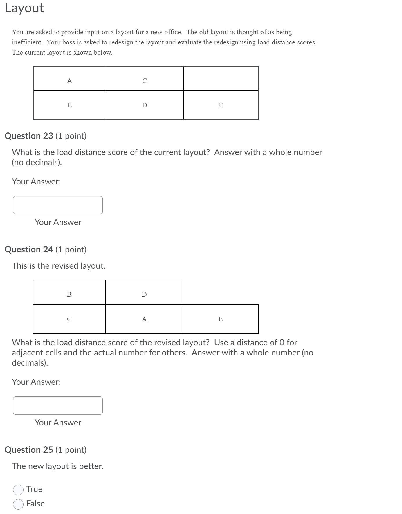this is one question with multiple parts Layout You are asked to