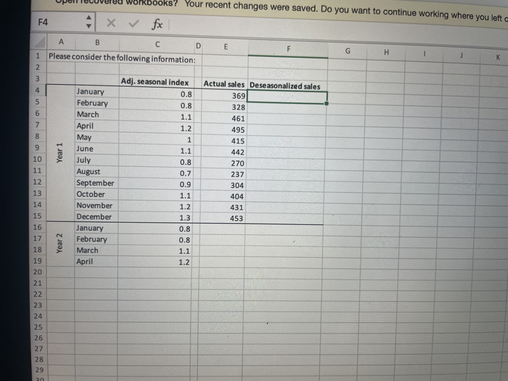  a workbooks? Your recent changes were saved. Do you want to