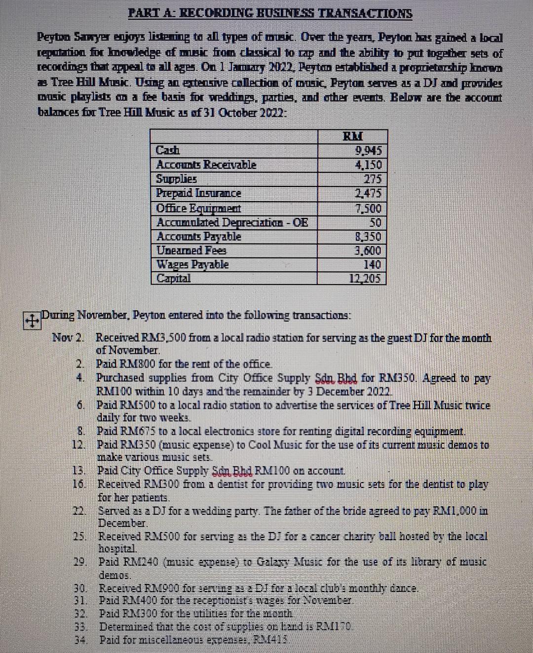 the ques was no 1 until 4 2. Tree Hill Wusic,