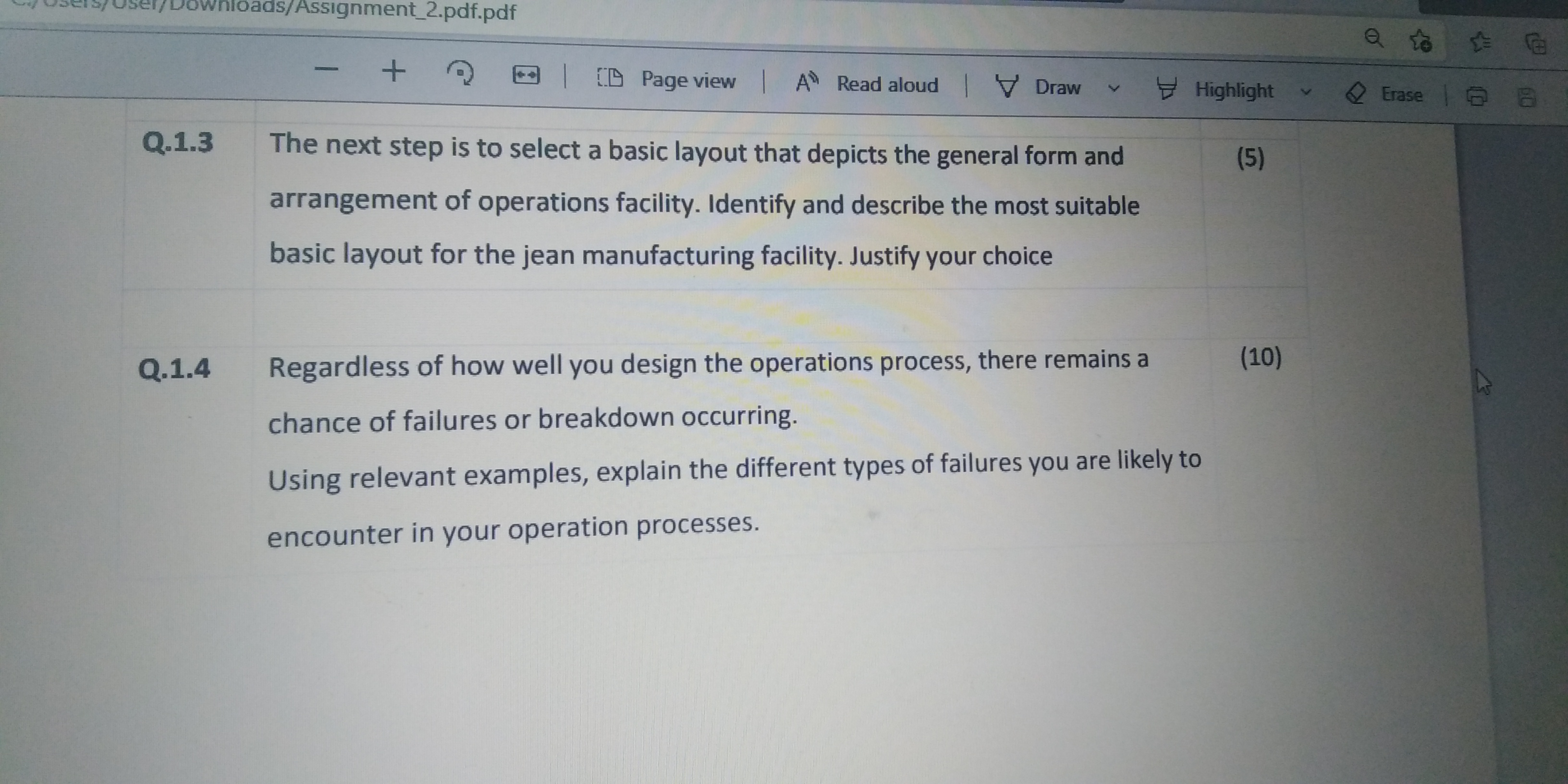 Highlight v Erase P Question 1 (Marks: 35) Consider the following scenario