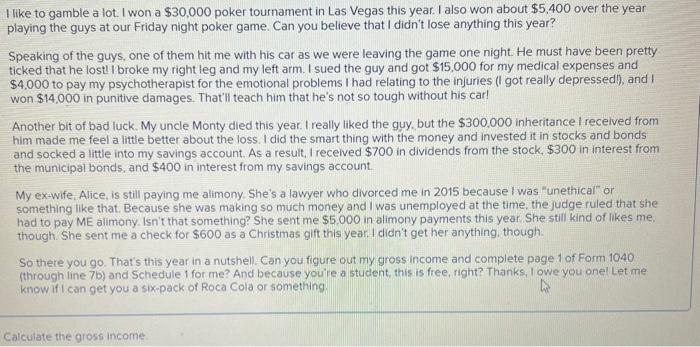 the following letter and answer Shady's question. To my friendly student tax