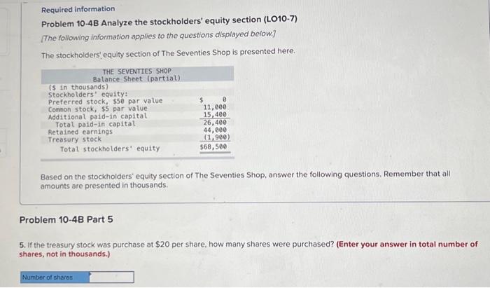 answer the following questions. Remember that all amounts are presented in thousands.
