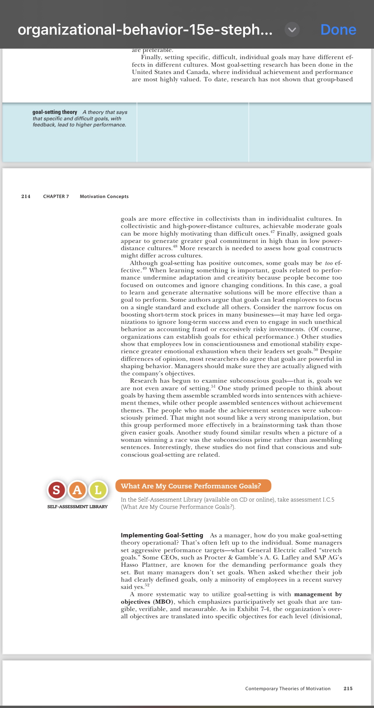 you want to be in five years? Do you have specific five-years