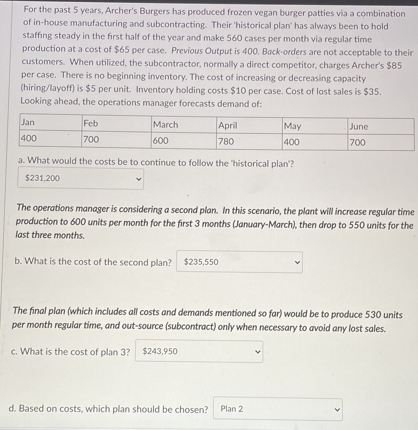 the answers are wrong. please answer quickly! For the past 5 years,