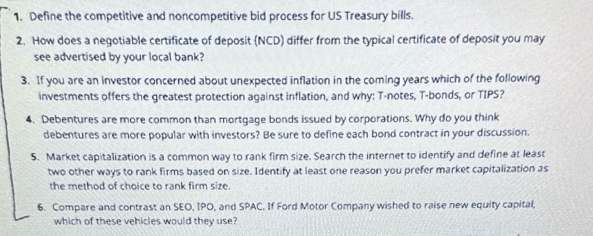 Please include references 1. Define the competitive and noncompetitive bid process for