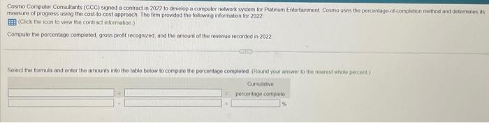  Cosmo Computer Consultants (CCC) signed a cootract in 2022 to develop