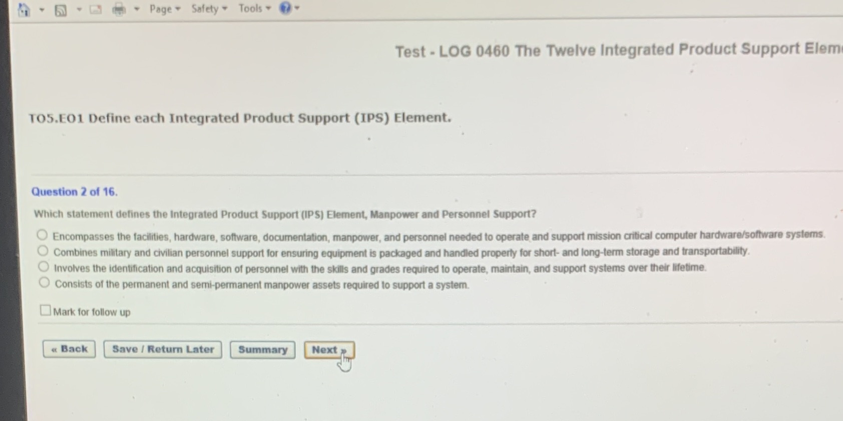 1 5 . . Page * Safety * Tools . Test