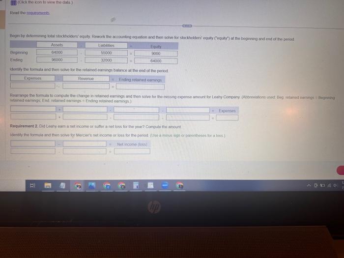 please answer all identify the formula and then solve for the rotained
